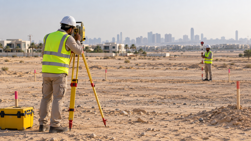 Why land surveying is important before construction in the UAE